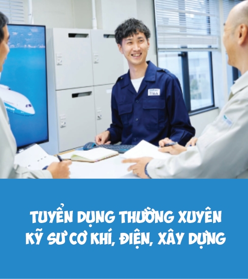 Tuyển thường xuyên kỹ sư điện, cơ khí, xây dựng